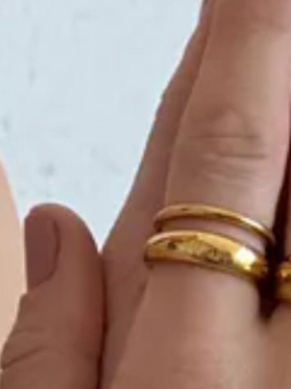 NWT Adornia chunky dome ring set